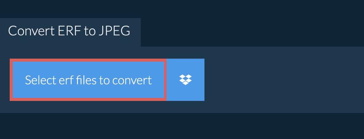 Convert erf to jpeg