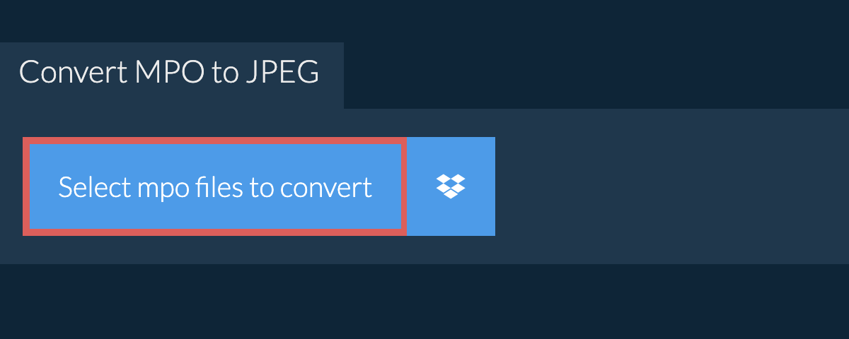 Convert mpo to jpeg