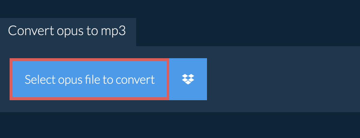 Convert opus to mp3