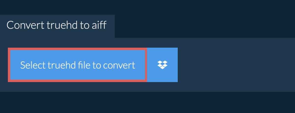 Convert truehd to aiff