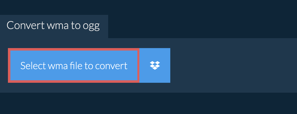 Convert wma to ogg