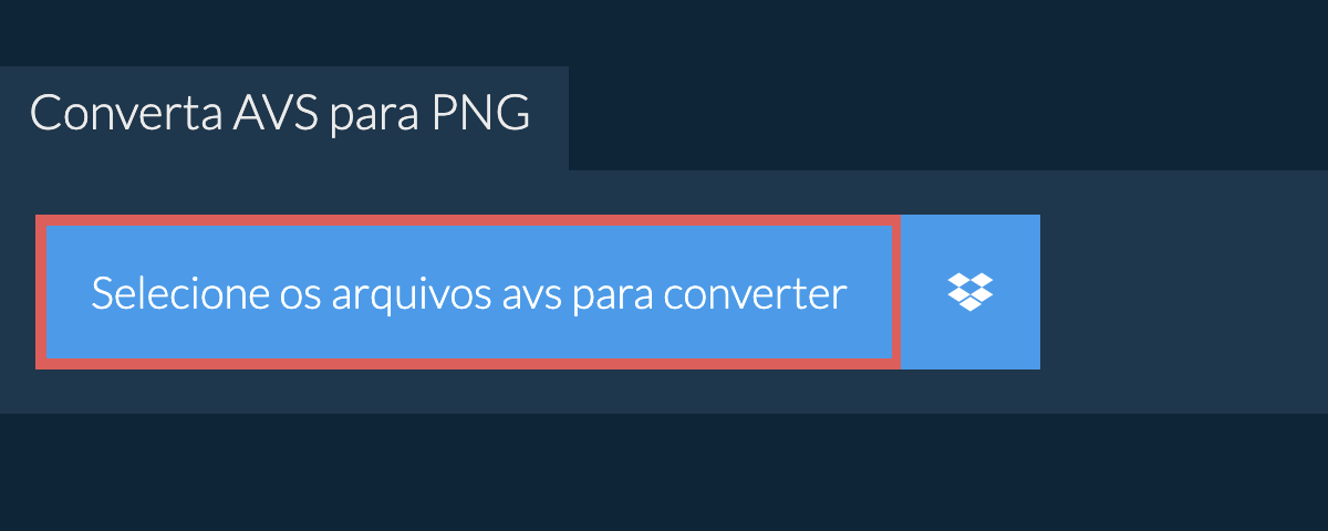 Converta avs para png