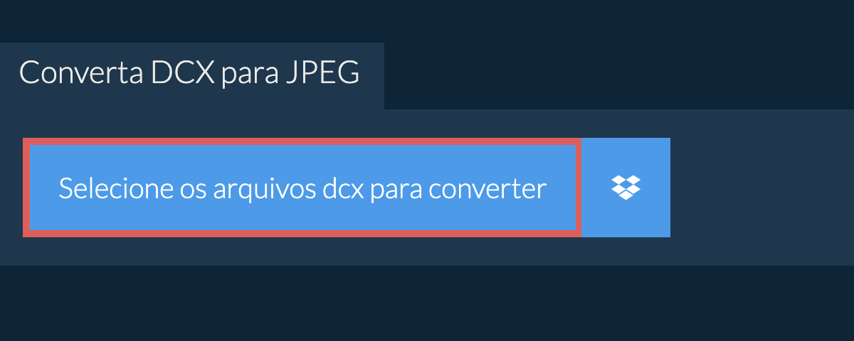 Converta dcx para jpeg