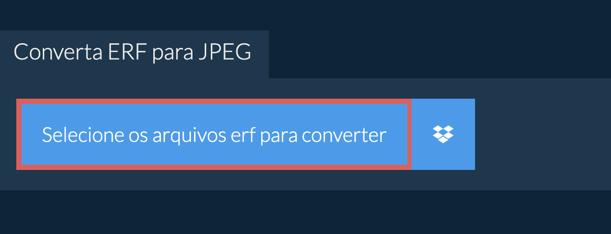 Converta erf para jpeg