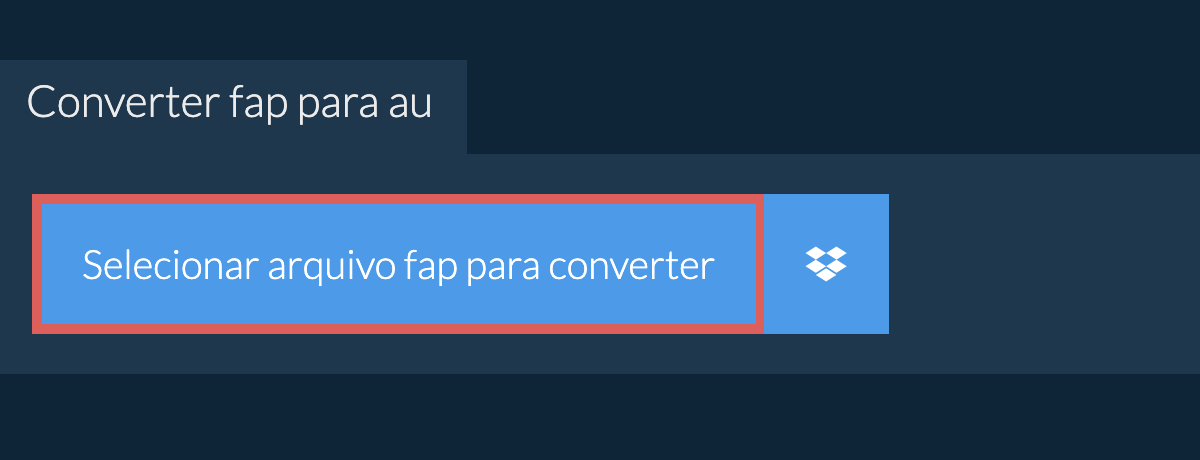 Converter fap para au