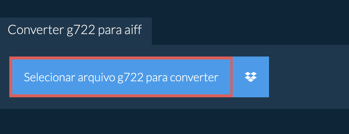 Converter g722 para aiff