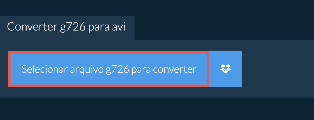 Converter g726 para avi