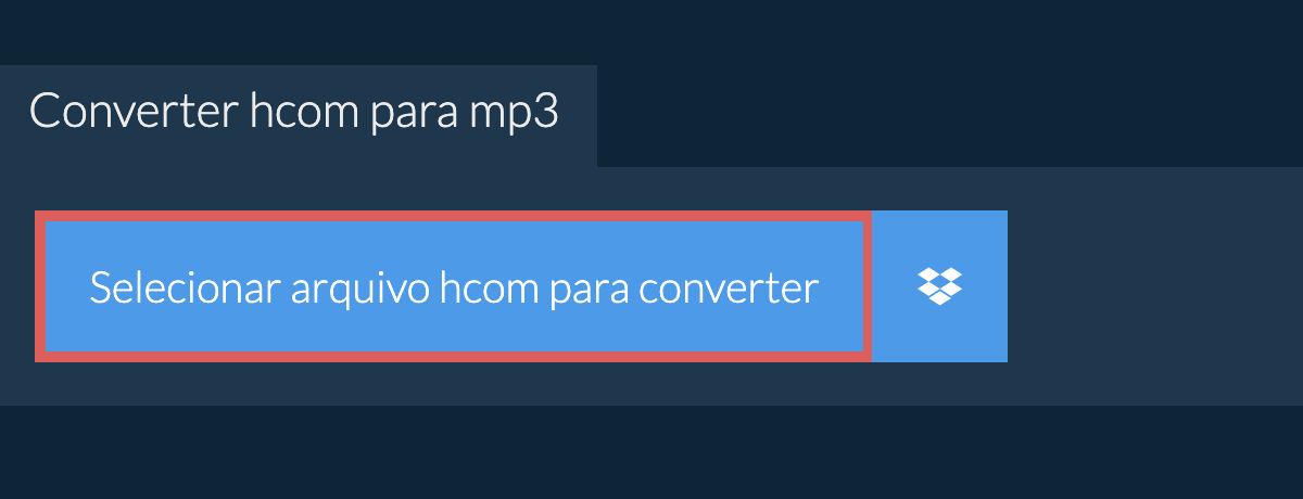 Converter hcom para mp3