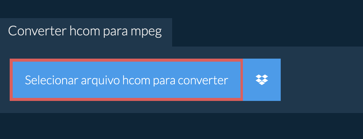 Converter hcom para mpeg