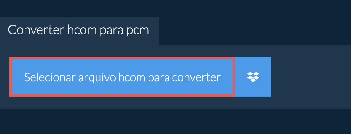 Converter hcom para pcm