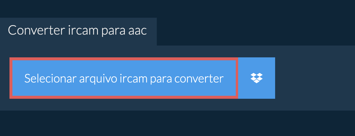 Converter ircam para aac