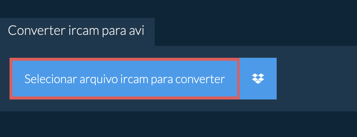 Converter ircam para avi