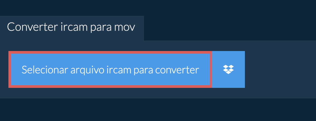 Converter ircam para mov