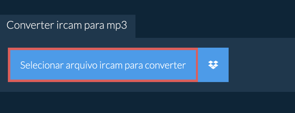 Converter ircam para mp3