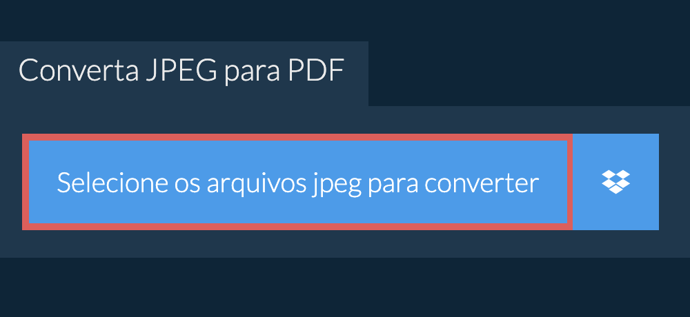 Converta jpeg para pdf