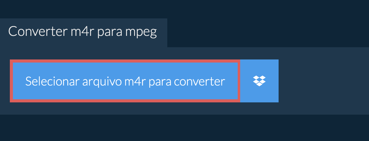 Converter m4r para mpeg