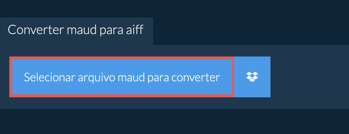 Converter maud para aiff