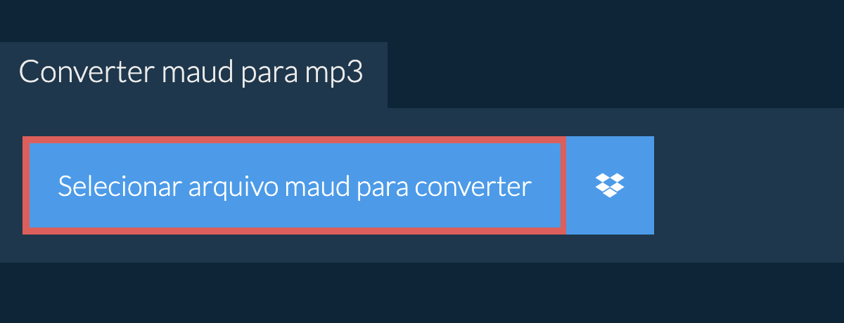 Converter maud para mp3