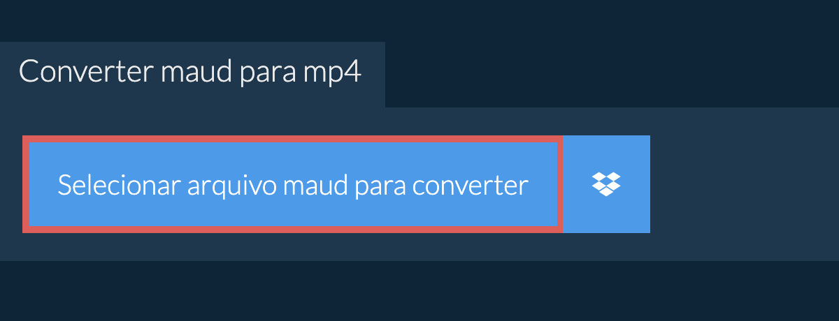 Converter maud para mp4