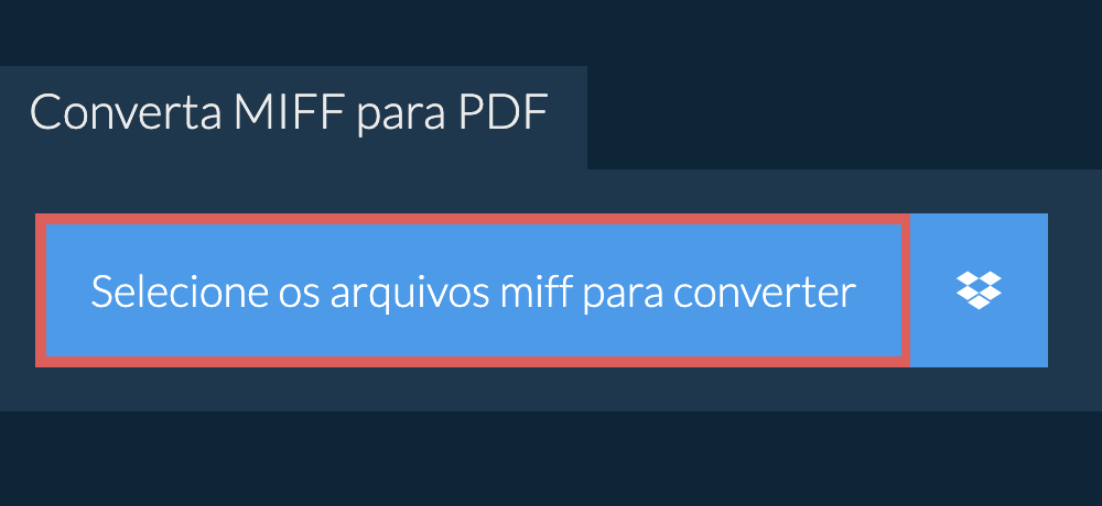 Converta miff para pdf