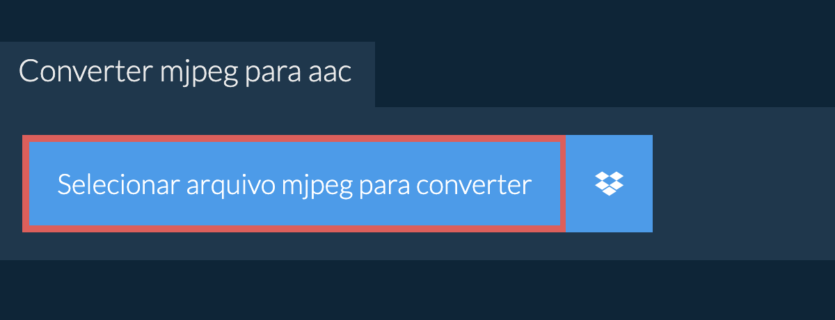 Converter mjpeg para aac