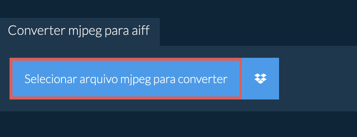 Converter mjpeg para aiff