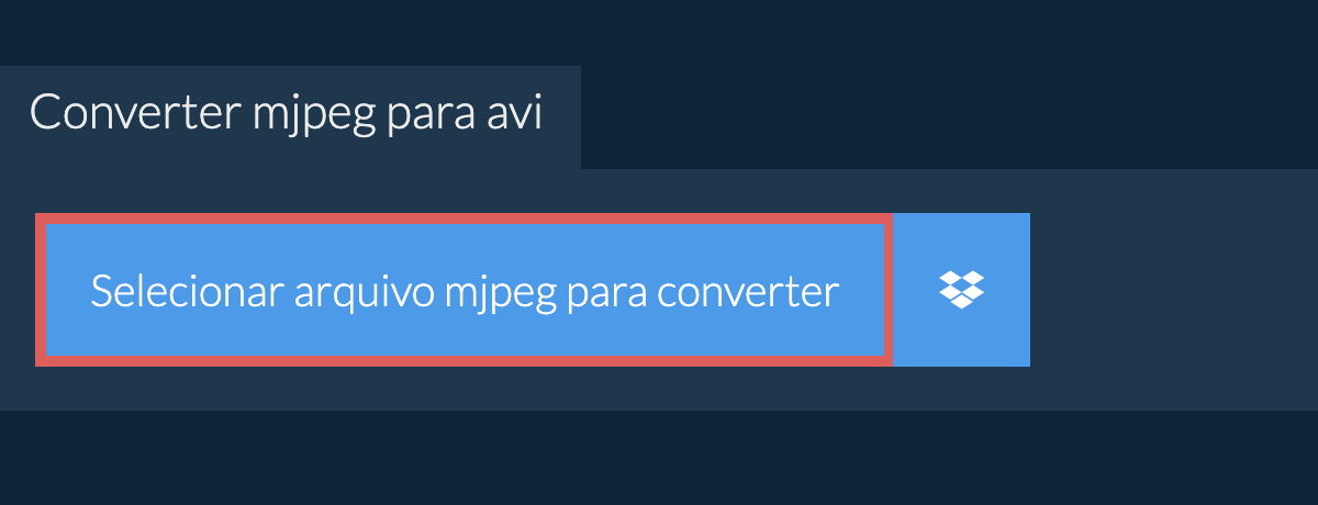 Converter mjpeg para avi