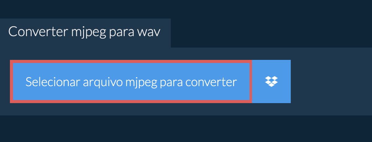 Converter mjpeg para wav