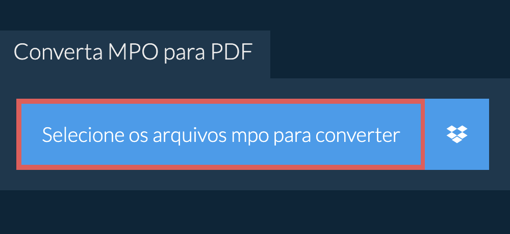 Converta mpo para pdf