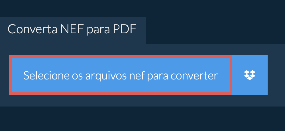 Converta nef para pdf