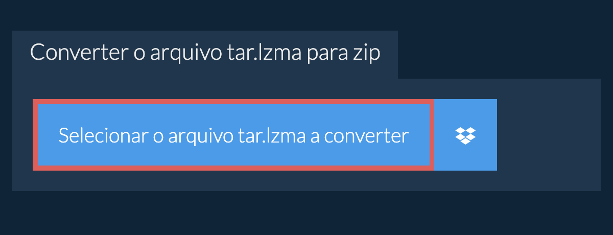 Converter o arquivo tar.lzma para zip