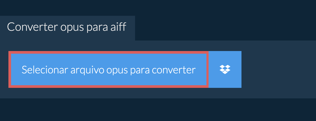 Converter opus para aiff