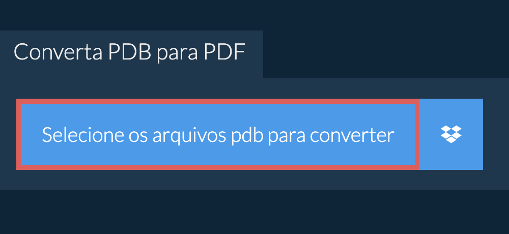 Converta pdb para pdf