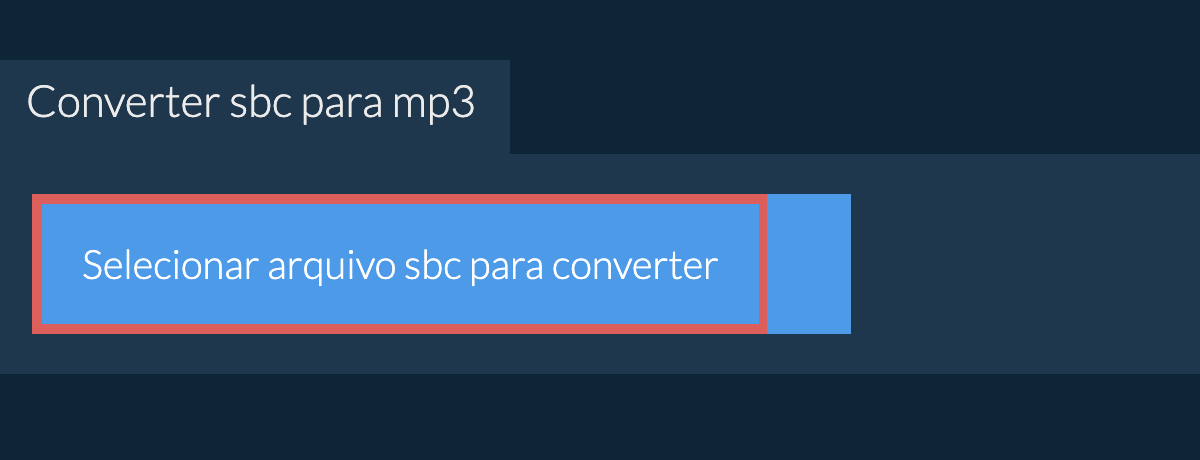 Converter sbc para mp3