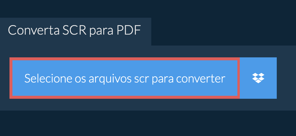 Converta scr para pdf