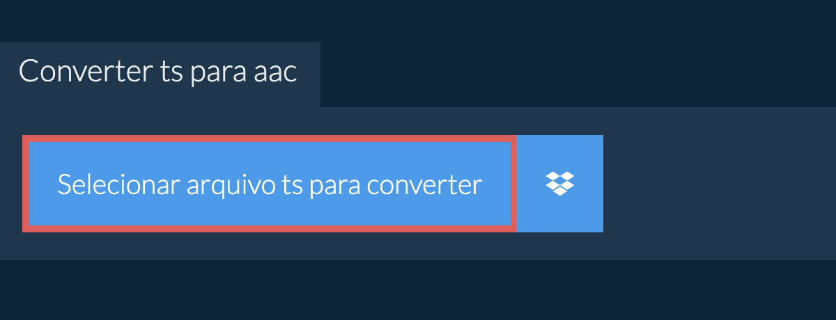 Converter ts para aac