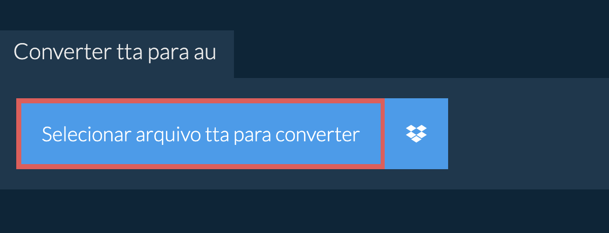 Converter tta para au