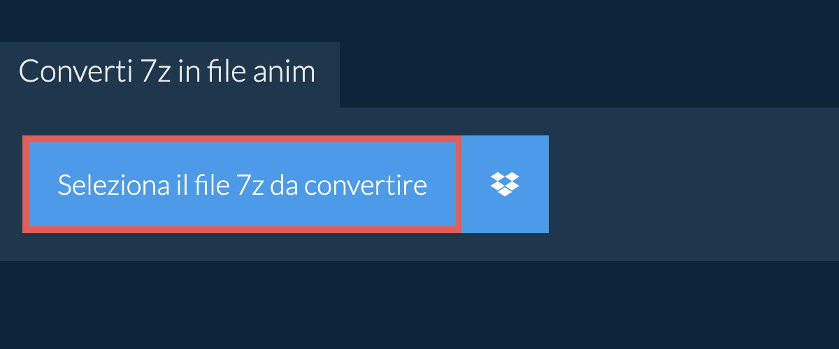 Converti 7z in anim