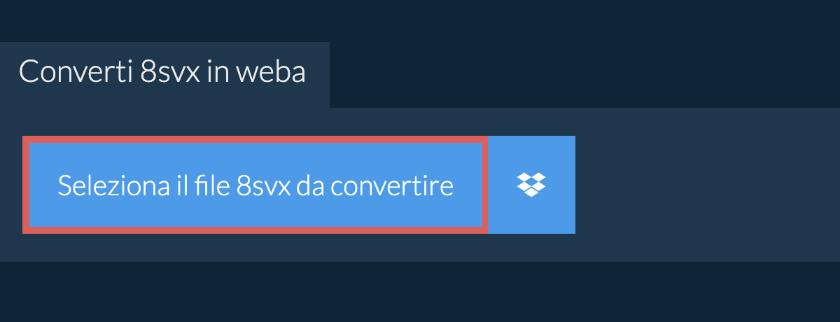 Converti 8svx in weba