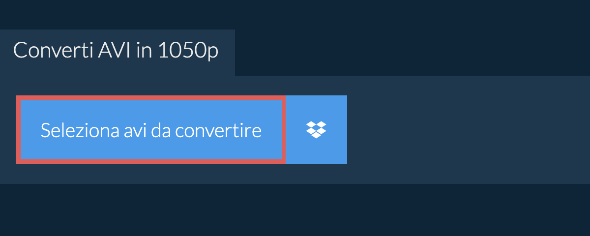 Converti avi in 1050p