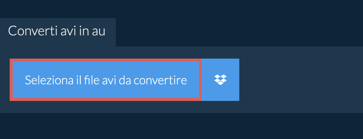 Converti avi in au