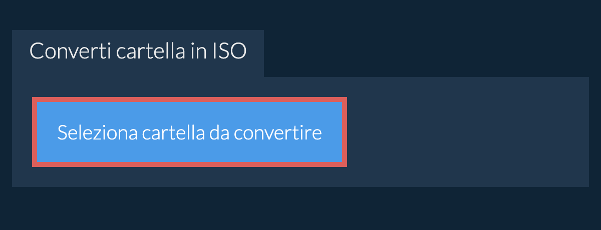 Converti cartella in iso