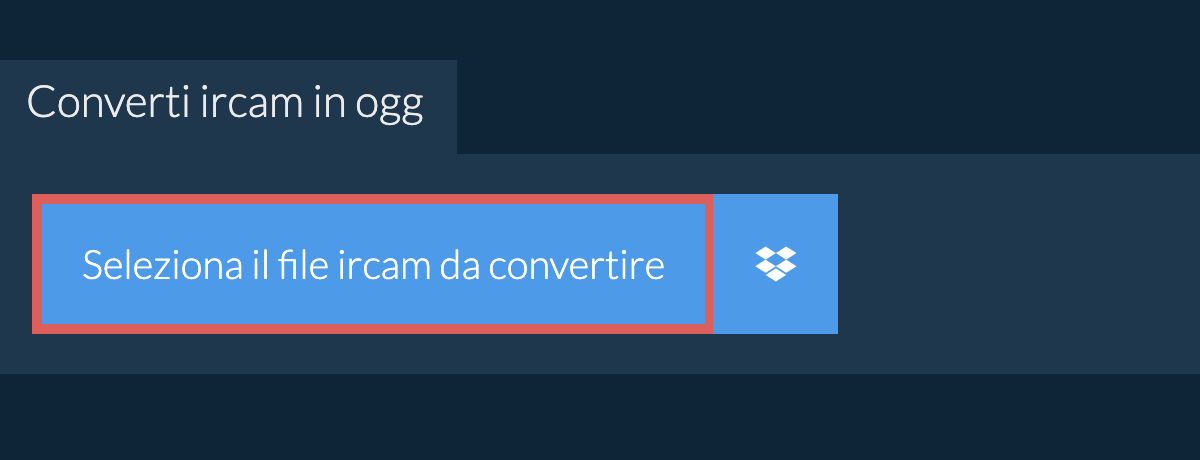 Converti ircam in ogg