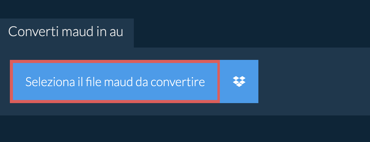 Converti maud in au