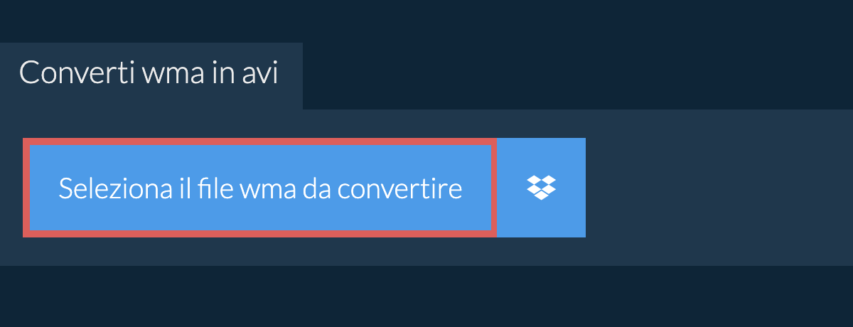 Converti wma in avi