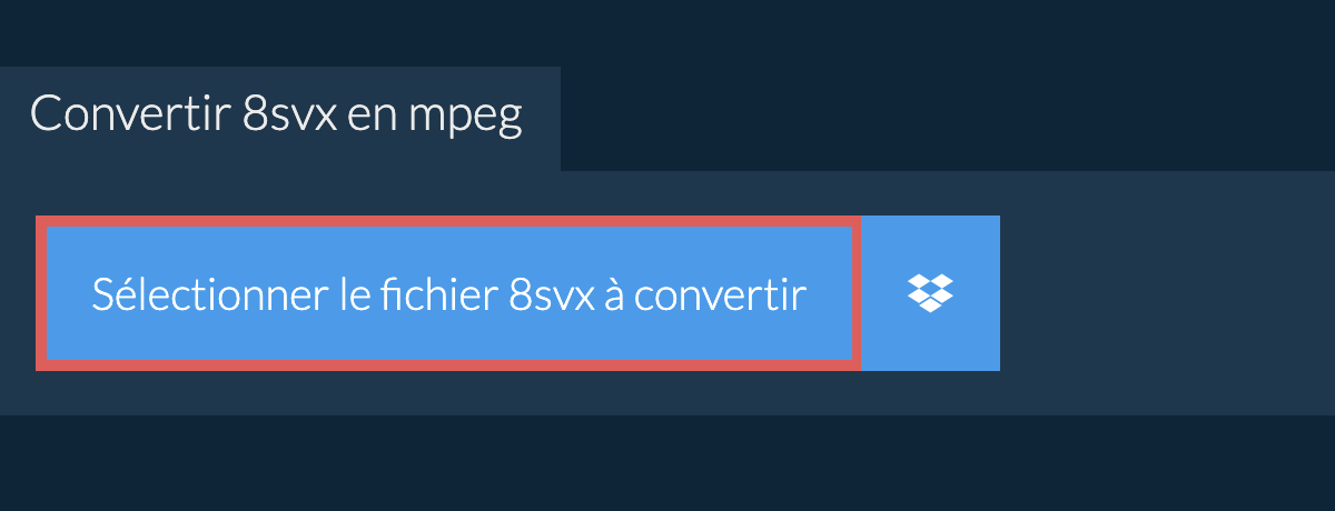 Convertir 8svx en mpeg