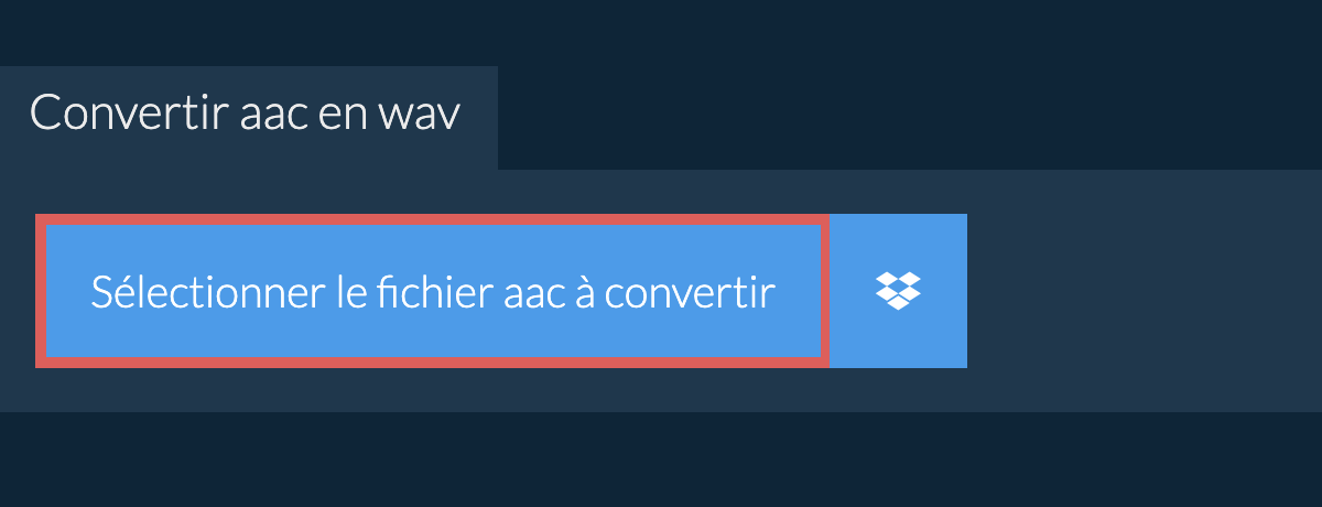 Convertir aac en wav