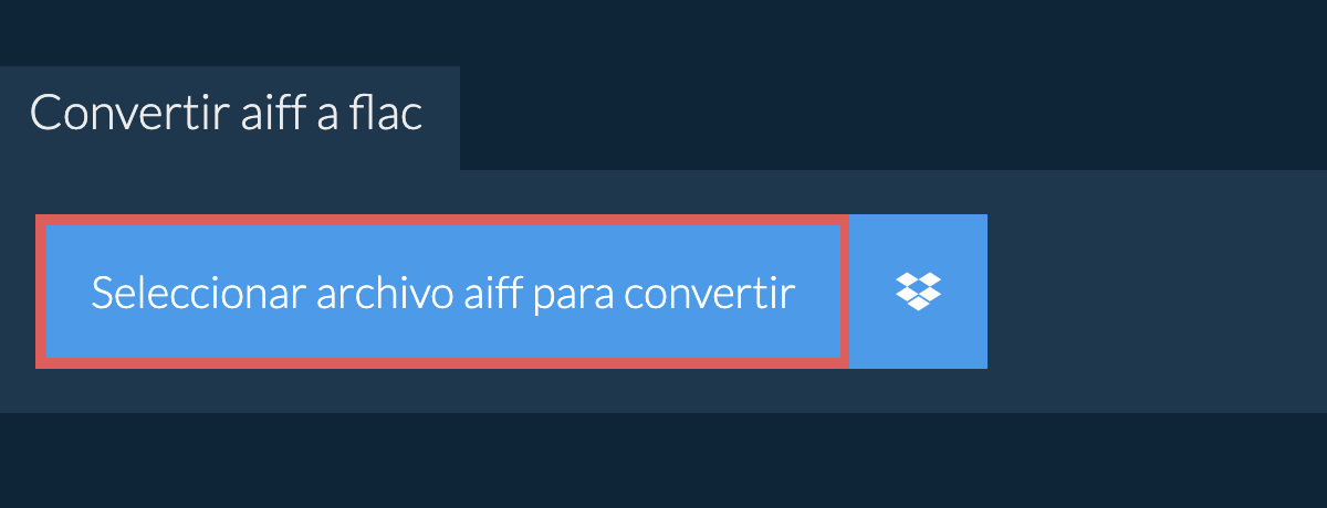 Convertir aiff a flac