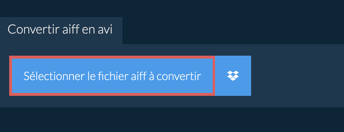 Convertir aiff en avi