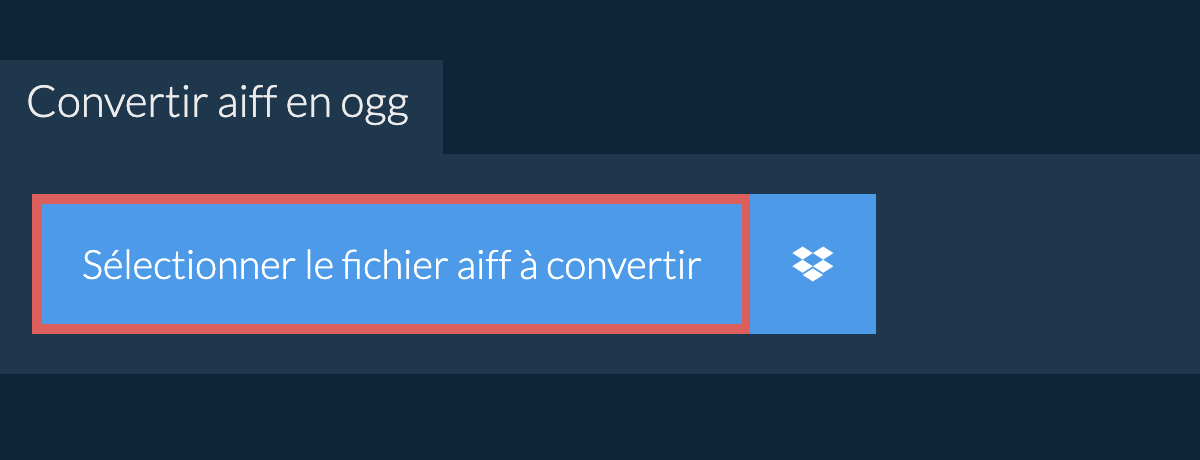 Convertir aiff en ogg